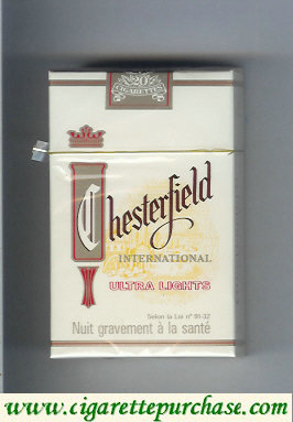 Chesterfield International Ultra Lights cigarettes